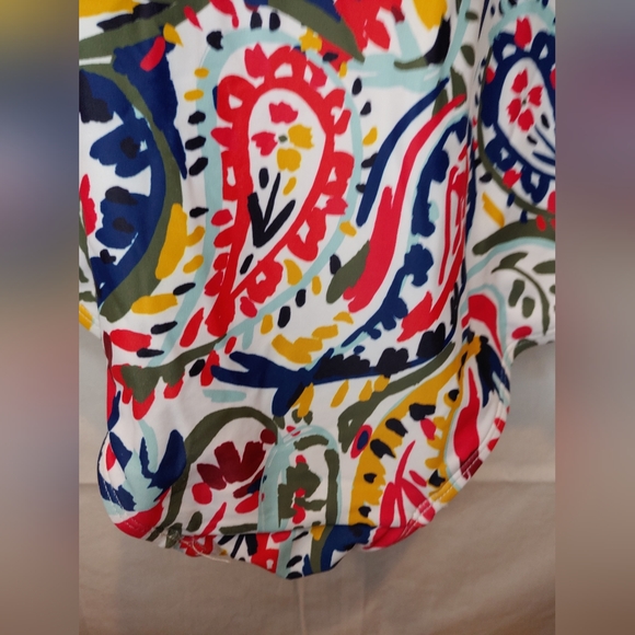 Anne Cole Womens Watercolor Paisley One Piece Swimsuit Size 16 NWOT Multicolored - Picture 3 of 10